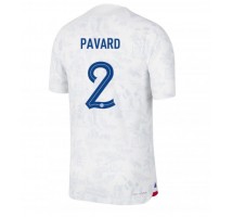 Francuska Benjamin Pavard #2 Koszulka Wyjazdowa MŚ 2022 Krótki Rękaw