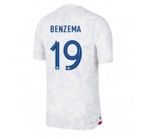 Francuska Karim Benzema #19 Koszulka Wyjazdowa MŚ 2022 Krótki Rękaw