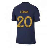 Francuska Kingsley Coman #20 Koszulka Podstawowa MŚ 2022 Krótki Rękaw