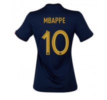 Francuska Kylian Mbappe #10 Koszulka Podstawowa damskie MŚ 2022 Krótki Rękaw