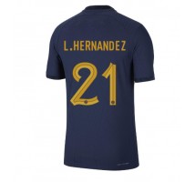 Francuska Lucas Hernandez #21 Koszulka Podstawowa MŚ 2022 Krótki Rękaw