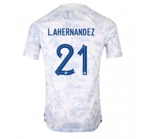 Francuska Lucas Hernandez #21 Koszulka Wyjazdowa MŚ 2022 Krótki Rękaw