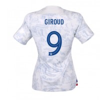 Francuska Olivier Giroud #9 Koszulka Wyjazdowa damskie MŚ 2022 Krótki Rękaw