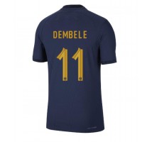 Francuska Ousmane Dembele #11 Koszulka Podstawowa MŚ 2022 Krótki Rękaw