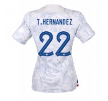 Francuska Theo Hernandez #22 Koszulka Wyjazdowa damskie MŚ 2022 Krótki Rękaw