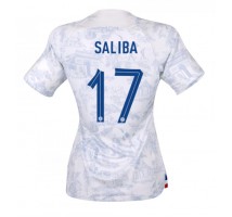Francuska William Saliba #17 Koszulka Wyjazdowa damskie MŚ 2022 Krótki Rękaw