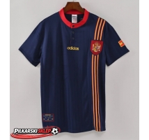 Hiszpania 1996 Koszulka Retro Wyjazdowa Krótki Rękaw