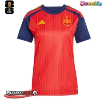 Hiszpania Koszulka Podstawowa damskie MŚ 2026 Krótki Rękaw