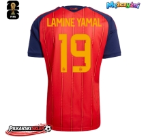 Hiszpania Lamine Yamal #19 Koszulka Podstawowa MŚ 2026 Krótki Rękaw