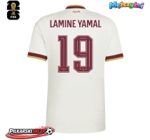 Hiszpania Lamine Yamal #19 Koszulka Wyjazdowa MŚ 2026 Krótki Rękaw