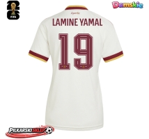 Hiszpania Lamine Yamal #19 Koszulka Wyjazdowa damskie MŚ 2026 Krótki Rękaw