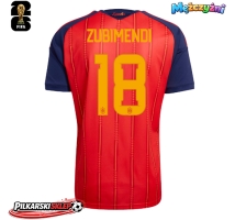 Hiszpania Martin Zubimendi #18 Koszulka Podstawowa MŚ 2026 Krótki Rękaw