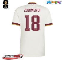 Hiszpania Martin Zubimendi #18 Koszulka Wyjazdowa MŚ 2026 Krótki Rękaw