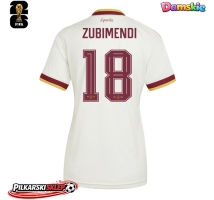 Hiszpania Martin Zubimendi #18 Koszulka Wyjazdowa damskie MŚ 2026 Krótki Rękaw