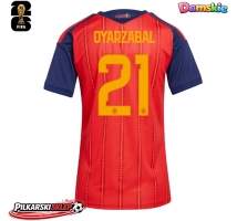 Hiszpania Mikel Oyarzabal #21 Koszulka Podstawowa damskie MŚ 2026 Krótki Rękaw