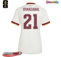 Hiszpania Mikel Oyarzabal #21 Koszulka Wyjazdowa damskie MŚ 2026 Krótki Rękaw