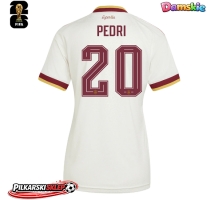 Hiszpania Pedri Gonzalez #20 Koszulka Wyjazdowa damskie MŚ 2026 Krótki Rękaw