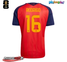 Hiszpania Rodri Hernandez #16 Koszulka Podstawowa MŚ 2026 Krótki Rękaw