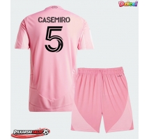 Inter Miami Casemiro #5 Koszulka Podstawowa dzieci 2026-27 Krótki Rękaw (+ krótkie spodenki)