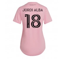 Inter Miami Jordi Alba #18 Koszulka Podstawowa damskie 2023-24 Krótki Rękaw