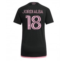 Inter Miami Jordi Alba #18 Koszulka Wyjazdowa damskie 2023-24 Krótki Rękaw