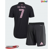Inter Miami Rodrigo De Paul #7 Koszulka Wyjazdowa dzieci 2026-27 Krótki Rękaw (+ krótkie spodenki)