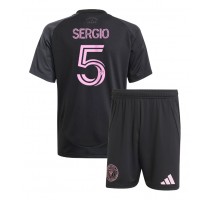 Inter Miami Sergio Busquets #5 Koszulka Wyjazdowa dzieci 2025-26 Krótki Rękaw (+ krótkie spodenki)