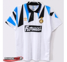 Inter Milan 1992-1993 Koszulka Retro Wyjazdowa Krótki Rękaw