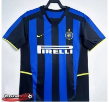 Inter Milan 2002-2003 Koszulka Retro Podstawowa Krótki Rękaw