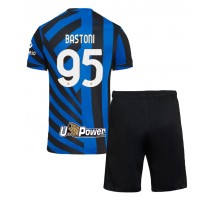 Inter Milan Alessandro Bastoni #95 Koszulka Podstawowa dzieci 2024-25 Krótki Rękaw (+ krótkie spodenki)