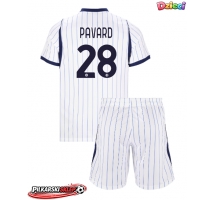 Inter Milan Benjamin Pavard #28 Koszulka Wyjazdowa dzieci 2026-27 Krótki Rękaw (+ krótkie spodenki)