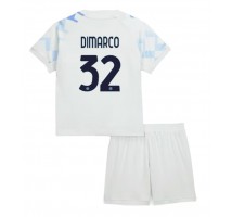Inter Milan Federico Dimarco #32 Koszulka Wyjazdowa dzieci 2025-26 Krótki Rękaw (+ krótkie spodenki)