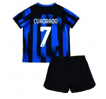 Inter Milan Juan Cuadrado #7 Koszulka Podstawowa dzieci 2023-24 Krótki Rękaw (+ krótkie spodenki)