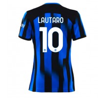 Inter Milan Lautaro Martinez #10 Koszulka Podstawowa damskie 2023-24 Krótki Rękaw