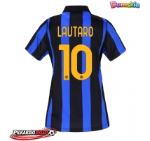 Inter Milan Lautaro Martinez #10 Koszulka Podstawowa damskie 2026-27 Krótki Rękaw