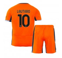 Inter Milan Lautaro Martinez #10 Koszulka Trzecia dzieci 2023-24 Krótki Rękaw (+ krótkie spodenki)