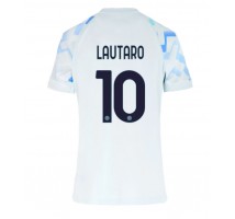 Inter Milan Lautaro Martinez #10 Koszulka Wyjazdowa damskie 2025-26 Krótki Rękaw
