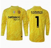Inter Milan Yann Sommer #1 Bramkarskie Koszulka Wyjazdowa 2024-25 Długi Rękaw