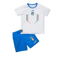Italija Koszulka Wyjazdowa dzieci 2022 Krótki Rękaw (+ krótkie spodenki)