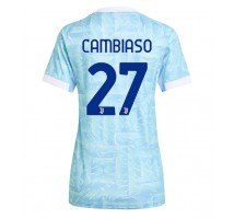 Juventus Andrea Cambiaso #27 Koszulka Wyjazdowa damskie 2025-26 Krótki Rękaw