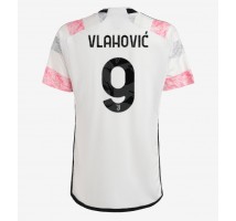 Juventus Dusan Vlahovic #9 Koszulka Wyjazdowa 2023-24 Krótki Rękaw