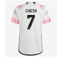 Juventus Federico Chiesa #7 Koszulka Wyjazdowa 2023-24 Krótki Rękaw