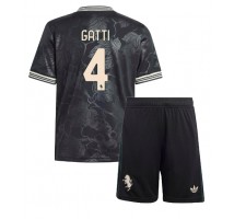 Juventus Federico Gatti #4 Koszulka Trzecia dzieci 2025-26 Krótki Rękaw (+ krótkie spodenki)