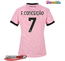 Juventus Francisco Conceicao #7 Koszulka Wyjazdowa damskie 2026-27 Krótki Rękaw