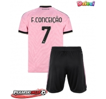 Juventus Francisco Conceicao #7 Koszulka Wyjazdowa dzieci 2026-27 Krótki Rękaw (+ krótkie spodenki)