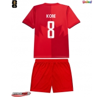 Kanada Ismael Kone #8 Koszulka Podstawowa dzieci MŚ 2026 Krótki Rękaw (+ krótkie spodenki)