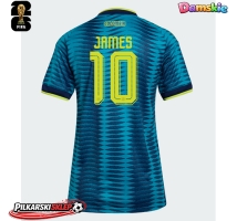 Kolumbia James Rodriguez #10 Koszulka Wyjazdowa damskie MŚ 2026 Krótki Rękaw