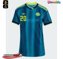 Kolumbia Juan Fernando Quintero #20 Koszulka Wyjazdowa damskie MŚ 2026 Krótki Rękaw