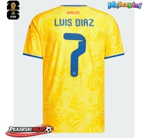 Kolumbia Luis Diaz #7 Koszulka Podstawowa MŚ 2026 Krótki Rękaw