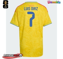 Kolumbia Luis Diaz #7 Koszulka Podstawowa damskie MŚ 2026 Krótki Rękaw